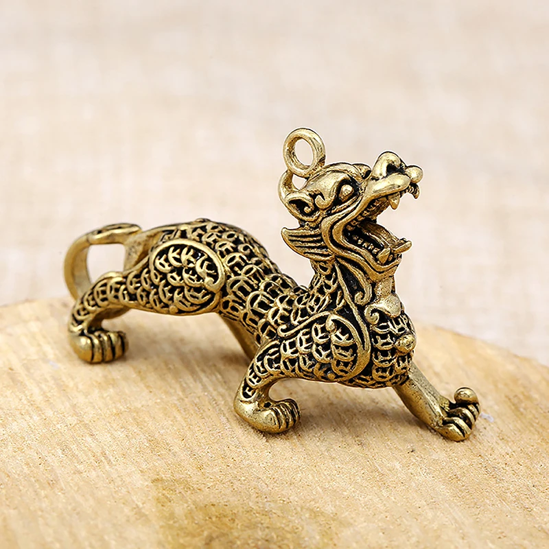 Новые Латунные Украшения золотистые фэншуй счастливый Кайлин старинные ремесла