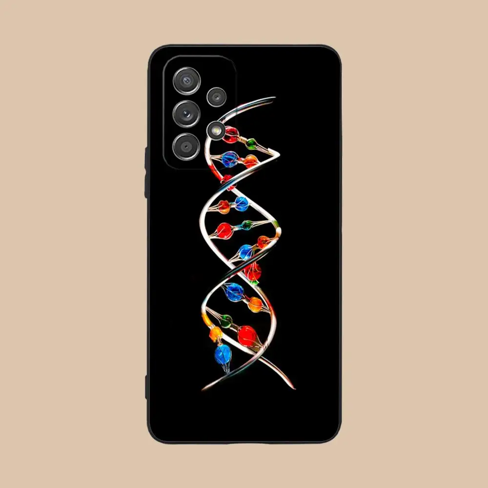 Чехол для телефона Samsung Galaxy A26 25 24 23 22 21 17 16 15 14 13 12 11 5G с дизайном «ДНК и нейроны», мягкий, из ТПУ, противоударный (art.: 3920db7c4eada) - 3920db7c4eada