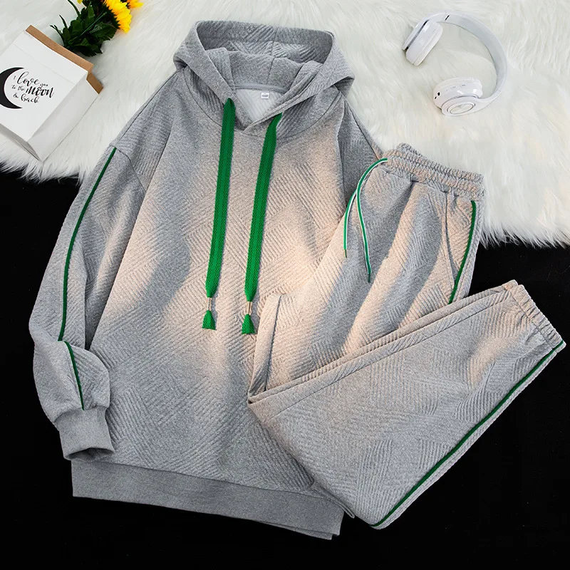 

Spring Autumn Men Casual Suits Hoodie Set Sports Style Sportswear Youth Vitality Sweatshirt Fashion Design Tracksuit Hot Style
