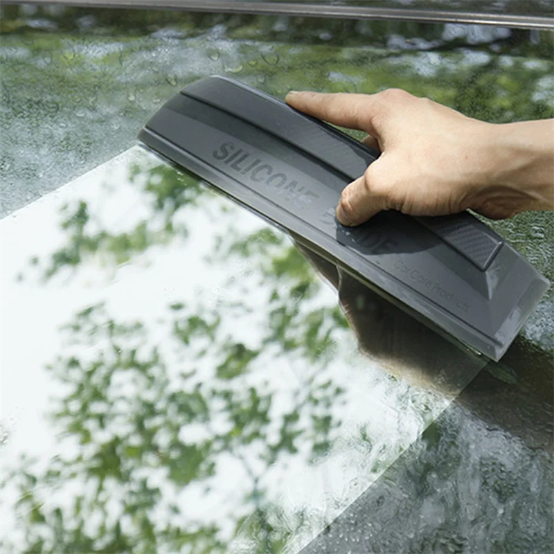 

1PC Non-Scratch Flexible Soft Silicone Handy Squeegee Car wrap tools Water Window Wiper Drying Blade Clean Scraping Film Scraper