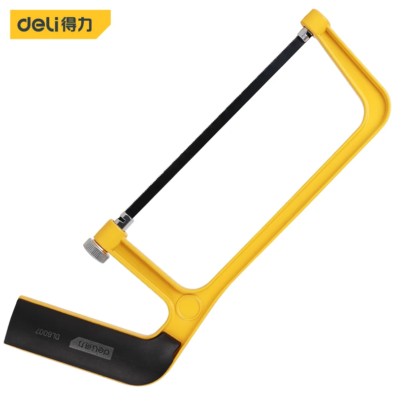 

Deli 150mm Mini Saw Multifunction 65Mn Steel Saw Frame Aluminum Alloy Handle Wooden Board Cutting Saw Portable Hand Tools