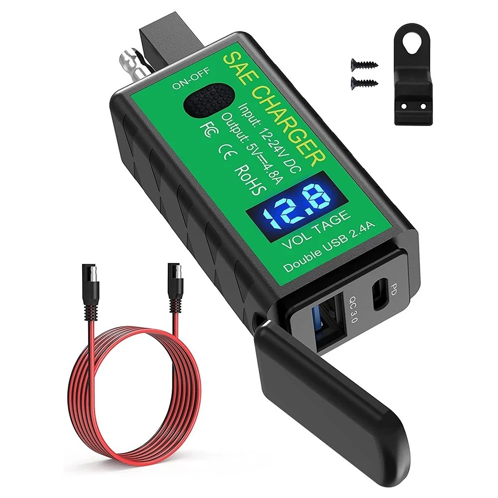 

USB-зарядное устройство для мотоцикла, 3,1 а/4,8 А