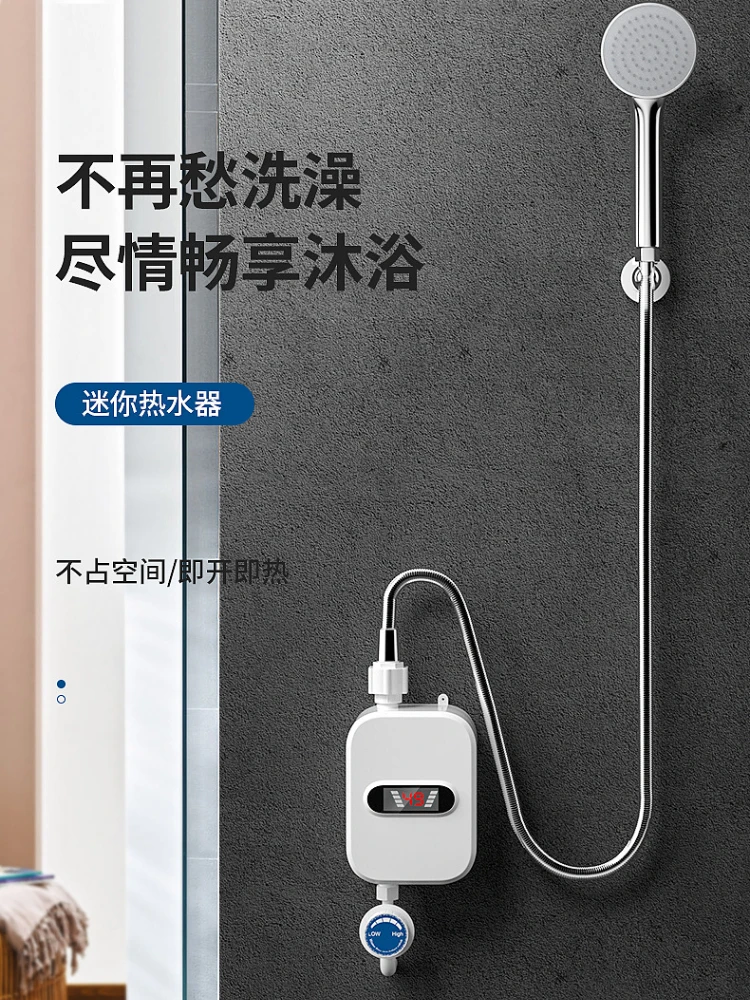 

110V Electric Water Heater Faucet Hot Kitchen 10 Liters Instant Heating Heaters Faucets Tap Tankless Mini Temperature Warmer For