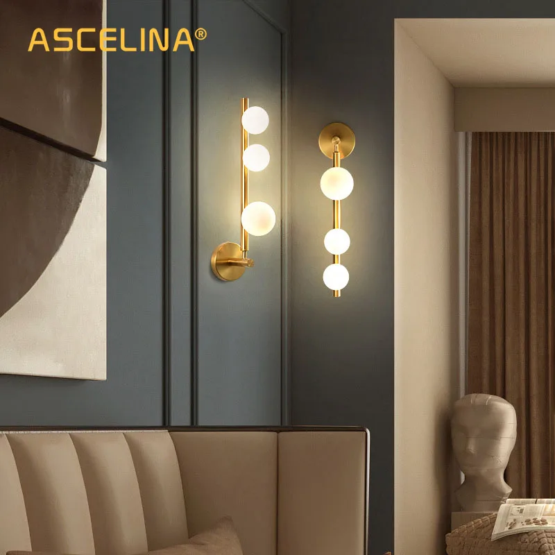 

Светодиодный, Современная гостиная, Настенная светильник, домашнее освещение, задняя стенка, ванная комната, спальня, прихожая, стекло, золото/черный металл, G9