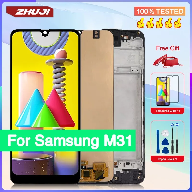 6.4 inch LCD Screen For Samsung Galaxy M31 100% Tested Super AMOLED LCD Touch Screen Replacemet For M31/M315F/DS M315F/DSN