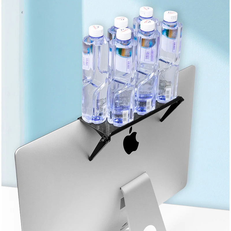 Rack TV Monitor Organizer Screen Top Storage Shelf Holder Practical Home Computer Office Multi-functional |