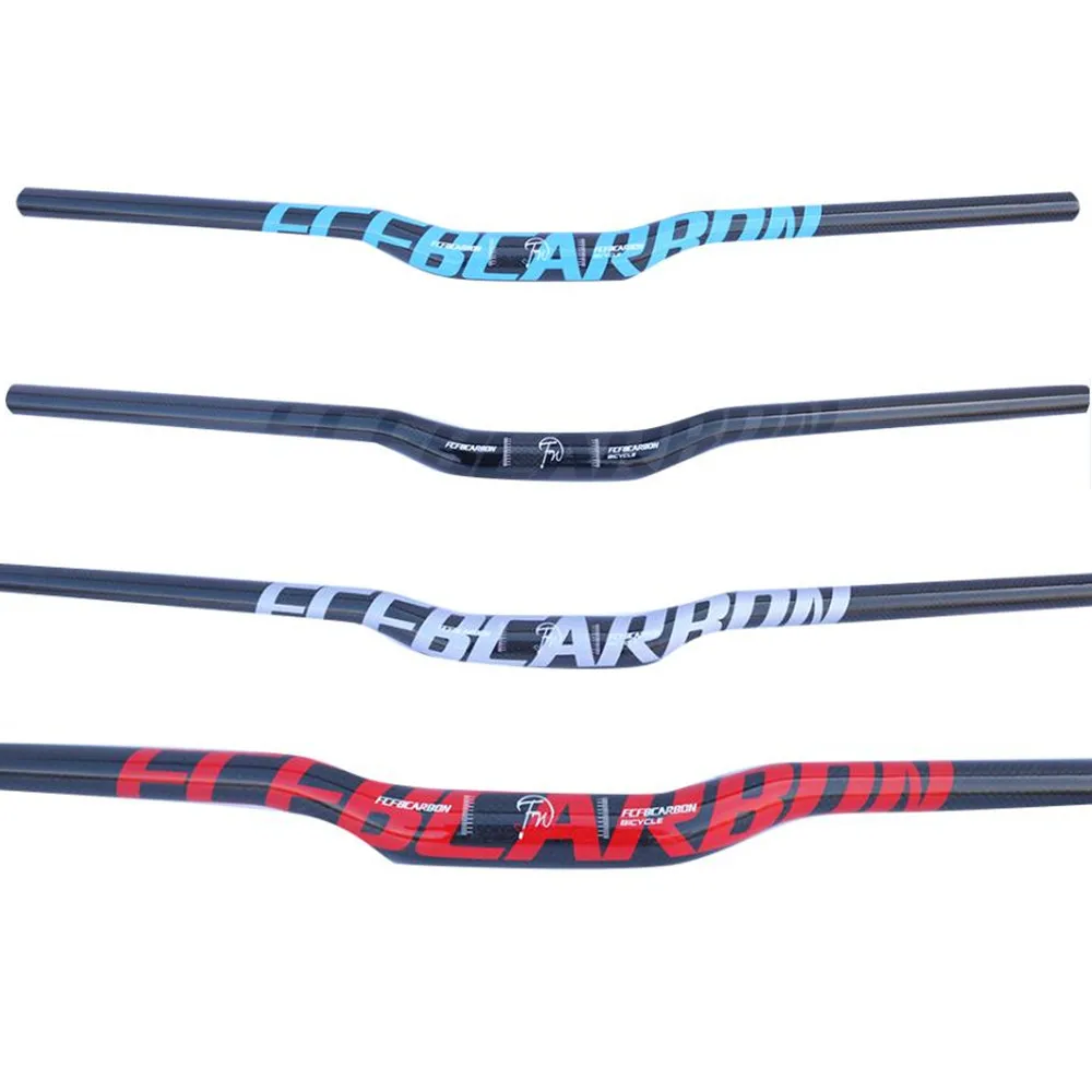 

3K carbon handlebar blue red sliver black mountain bike rise handlebar 31.8*600/620/640/660/680/700/720/740/760mm