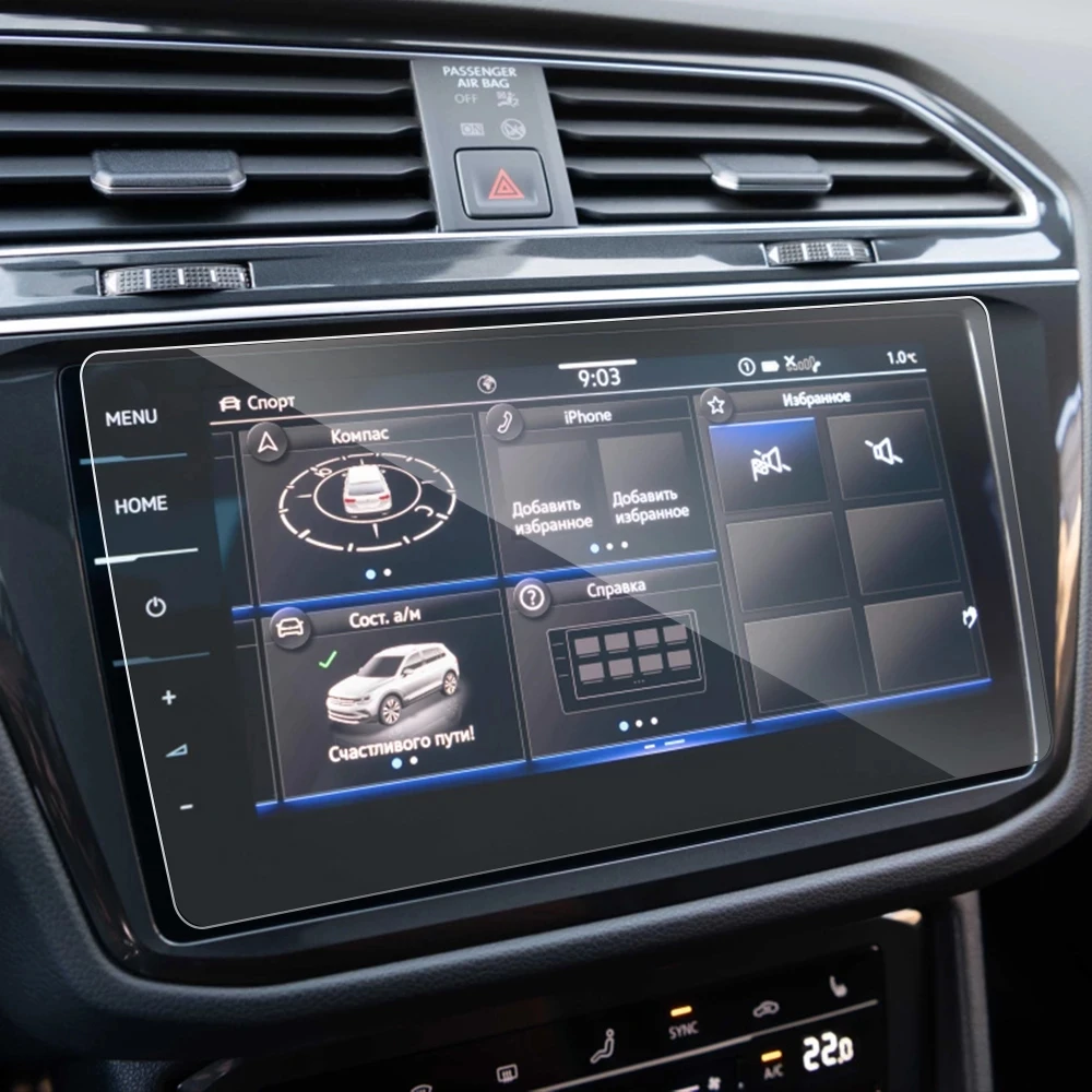 

Для Volkswagen VW Tiguan Allspace R Line 2021 2022 9,2-дюймовая автомобильная GPS-навигация, защитная пленка для экрана, наклейка, аксессуары