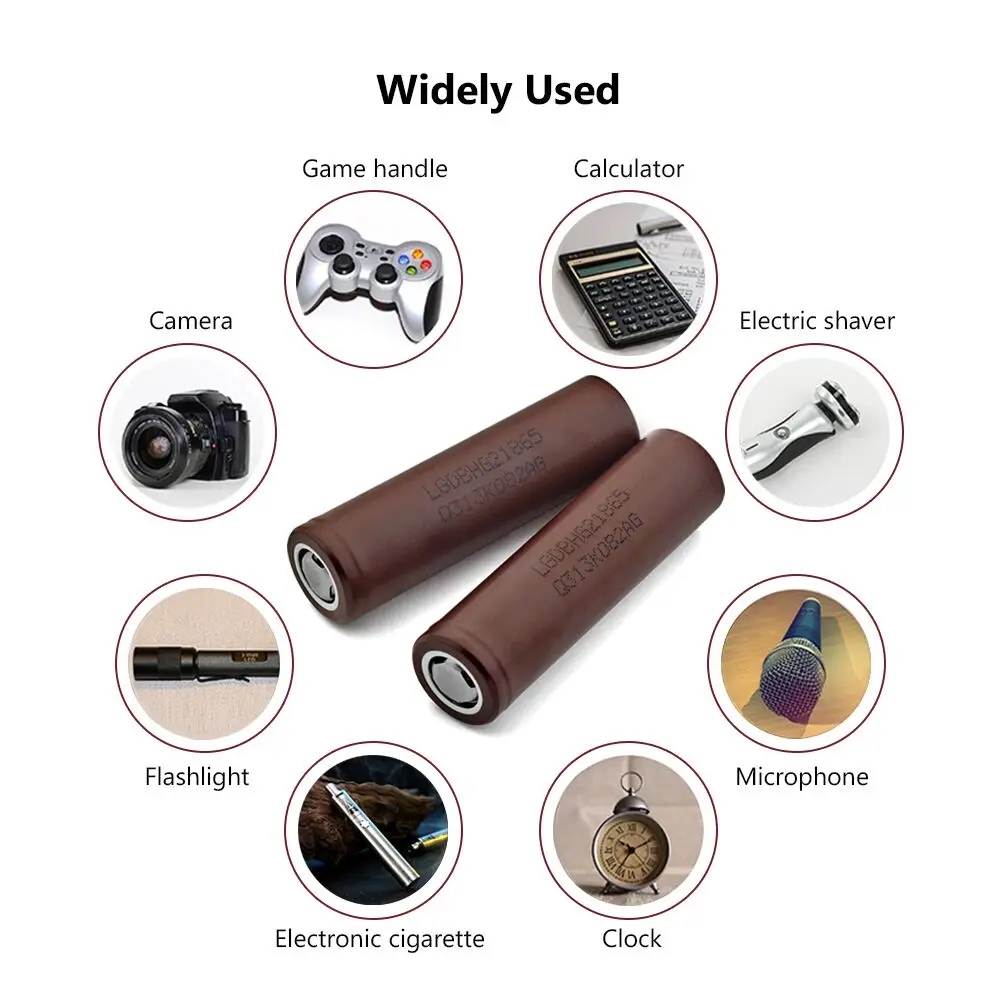 Литиевая аккумуляторная батарея HG2 3000 3 7 мАч 18650 в 30 А |