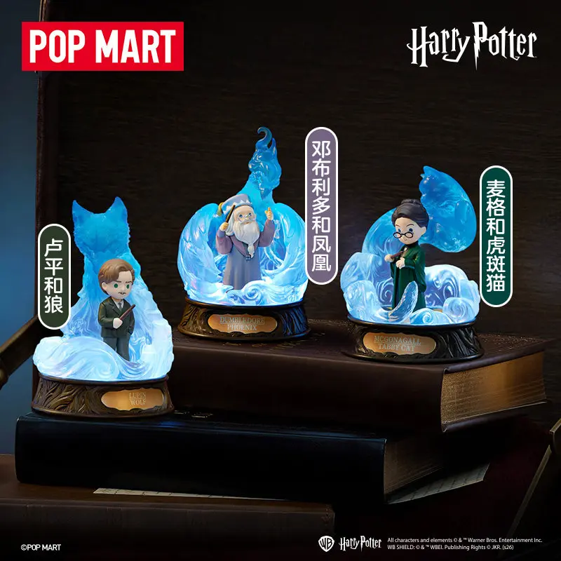 Фото POP MART Гарри Поттер, серия PATRONUS, оригинальная загадочная коробка-сюрприз, игрушки-куклы, милые настольные украшения, коллекция. №3