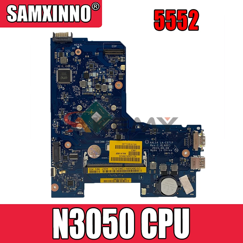 

For DELL Inspiron 5552 Laptop Motherboard N3050 CPU LA-C571P CN-06KW6N 06KW6N 6KW6N Tested 100% work