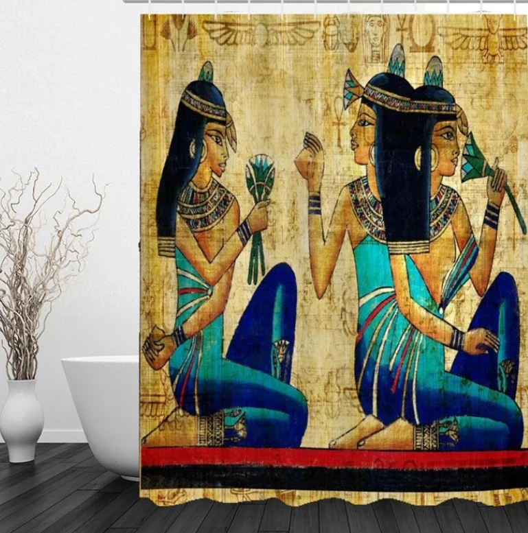 

Egyptian girl shower curtain