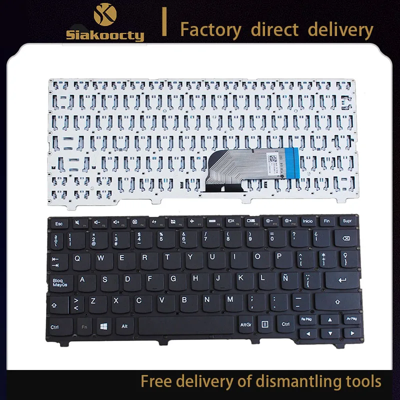 

new For Lenovo Ideapad 100s-11IBY Keyboard no frame black Spanish Teclado
