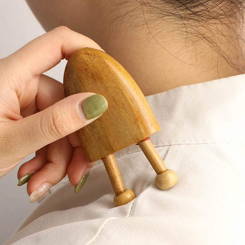 

1PC Natural Wood Scraping Massage Tool Facial Eye Neck Massage Acupuncture Therapy Relaxing Stick Wooden Massager