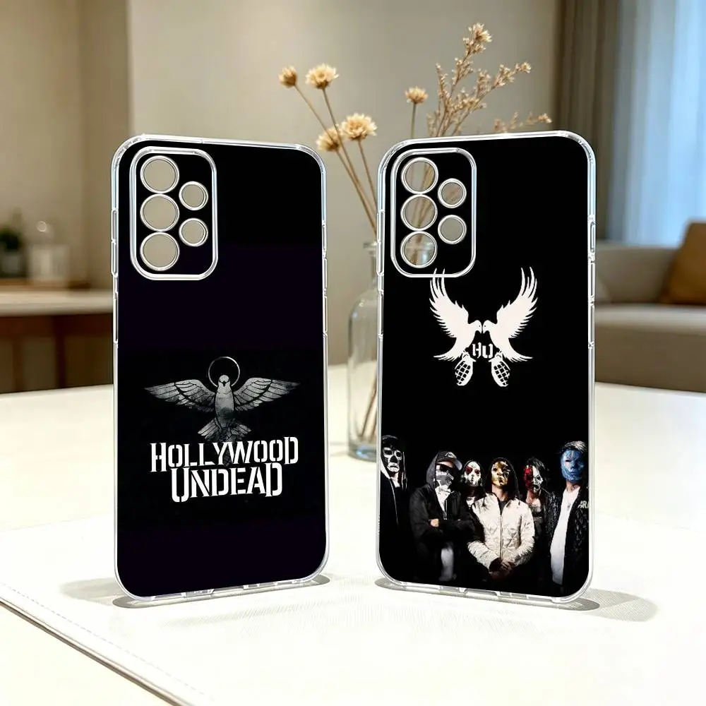 Фото Чехол для телефона H-Hollywood U-Undead Band, прозрачный, силиконовый, мягкий, для Samsung S25, S24, S21, S22, S23, S30, Ultra, S20, Plus, Fe №1