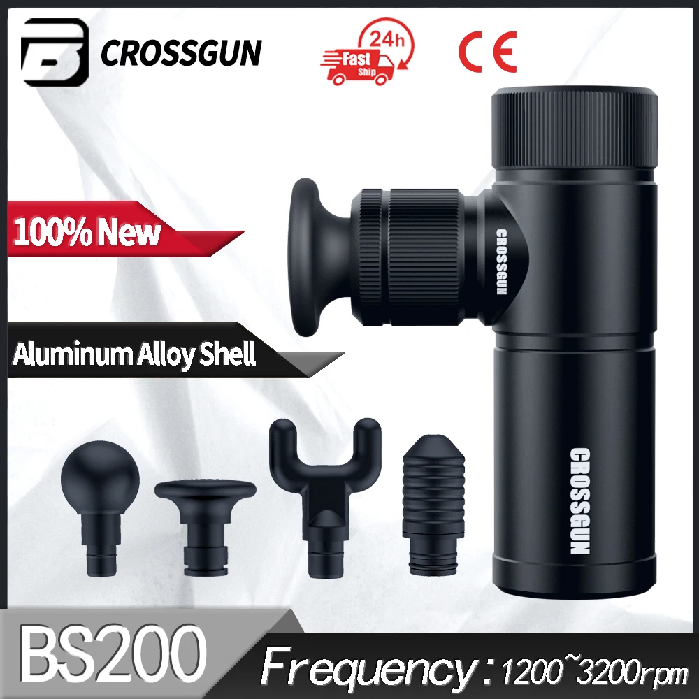 

Массажный пистолет Crossgun BS200, мини-массажер для расслабления мышц тела, фитнеса и придания формы