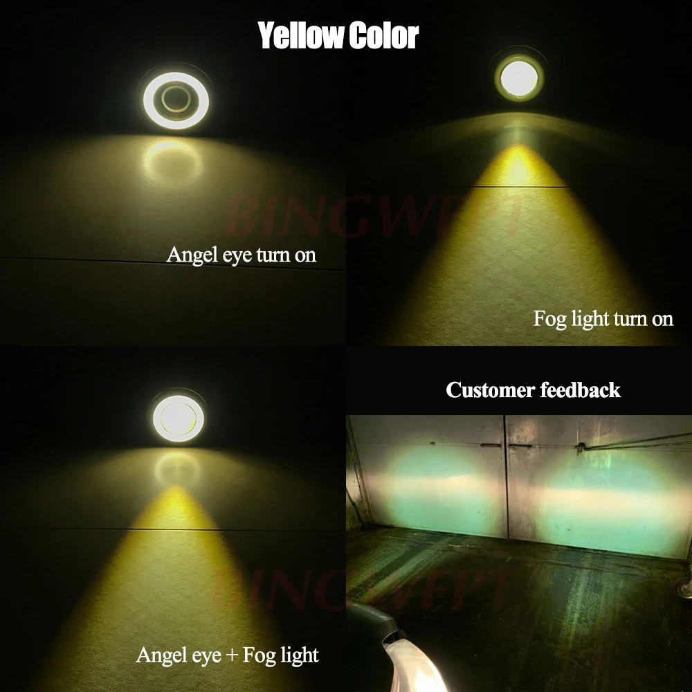 2 шт. для Mitsubishi Outlander III/3G _ w-GF_W-ZJ 2013 2014 2015 2016 2017 2018 Противотуманные фары Angel eye