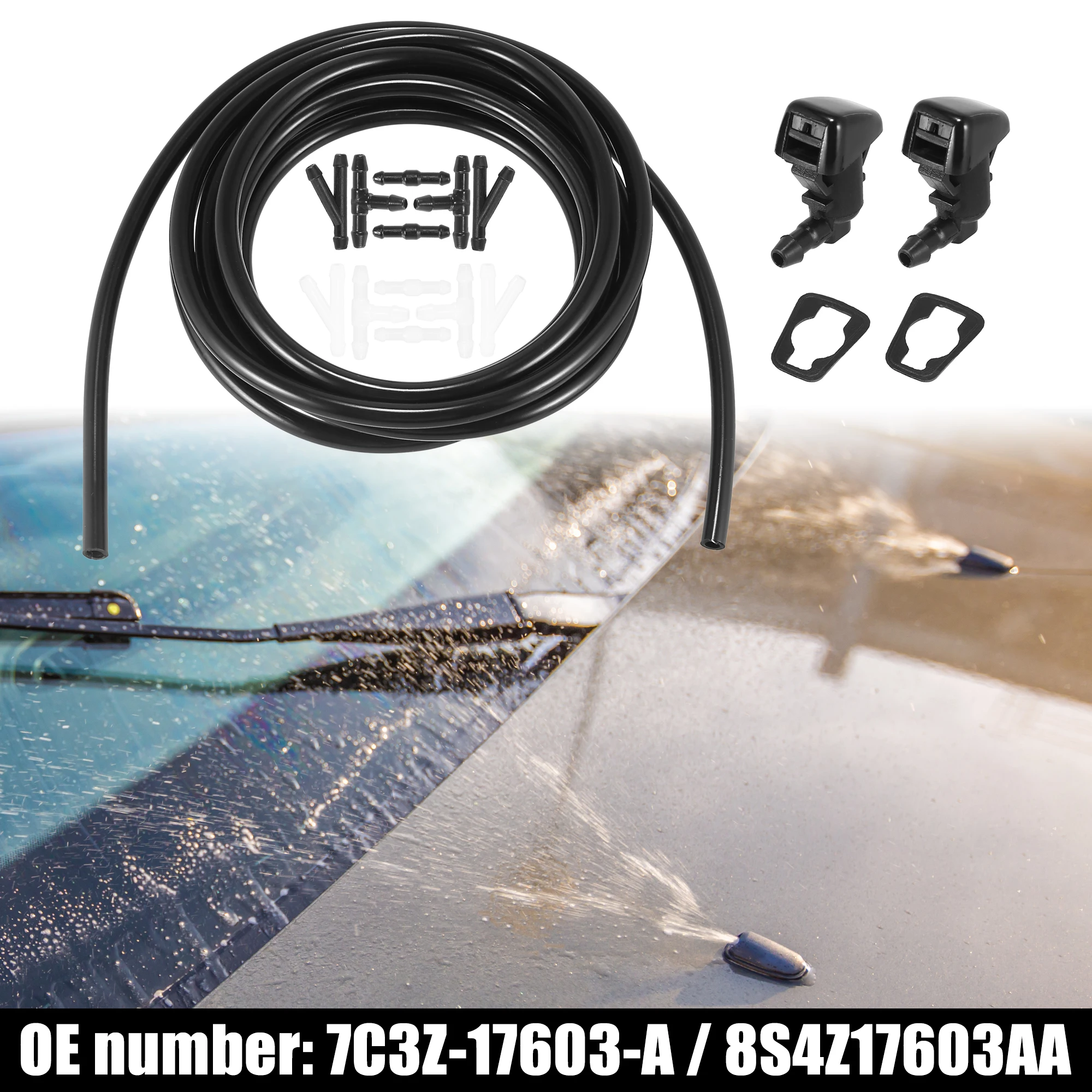 

Шланг для мойки лобового стекла X Autohaux, подходит для Ford F250, шланг для мойки жидкости 3 метра, 12 шт. разъемов для шланга