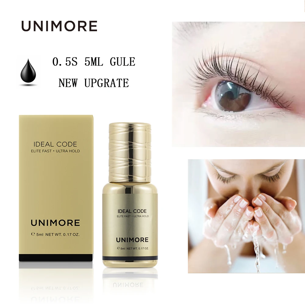 Unimore 5ml Lash Extension Glue Professional Eyelash Adhesive 0.5S Fast Dry Eyelash Gule Waterproof Supplies Eyelash Extensions