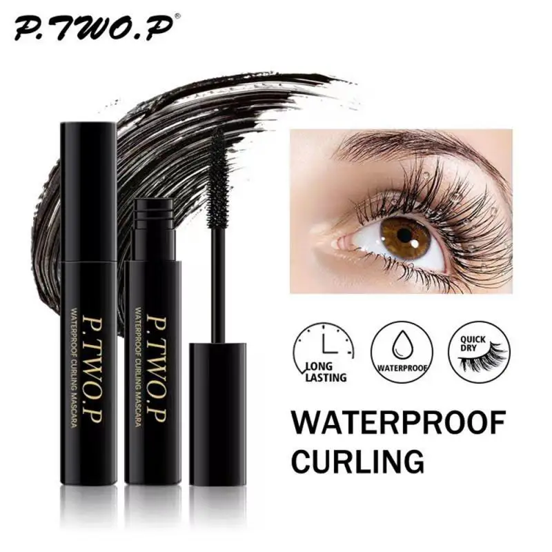

4D Smudge-proof Black Mascara Waterproof Eyelash Fiber Rimel Curling Eye Lash Thick Lengthening Makeup Extension Volume Mascara