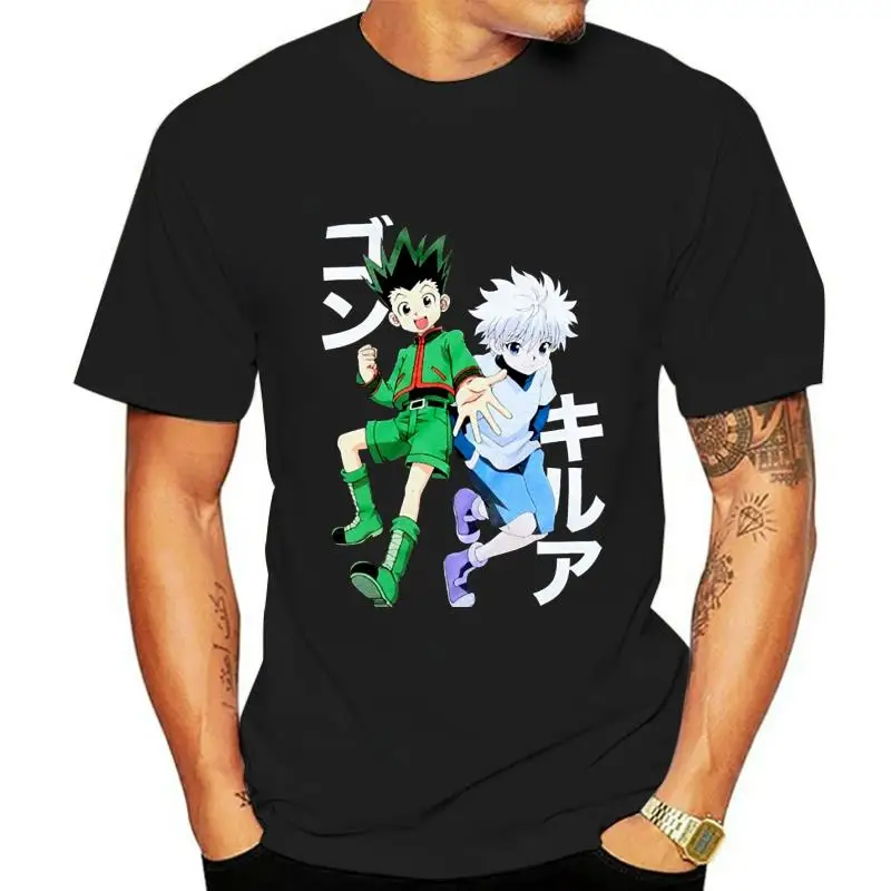 

Мужская футболка Hunter X Hunter, 100% хлопок, размер женской футболки, новинка, футболка, повседневный топ с коротким рукавом, футболка стандартного...
