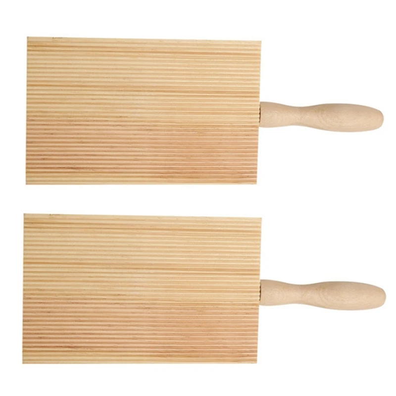 

New 2X Noodles Wooden Butter Table And Popsicles Easily Make Authentic Homemade Pasta Butter Pasta Board Gnocchi Roller