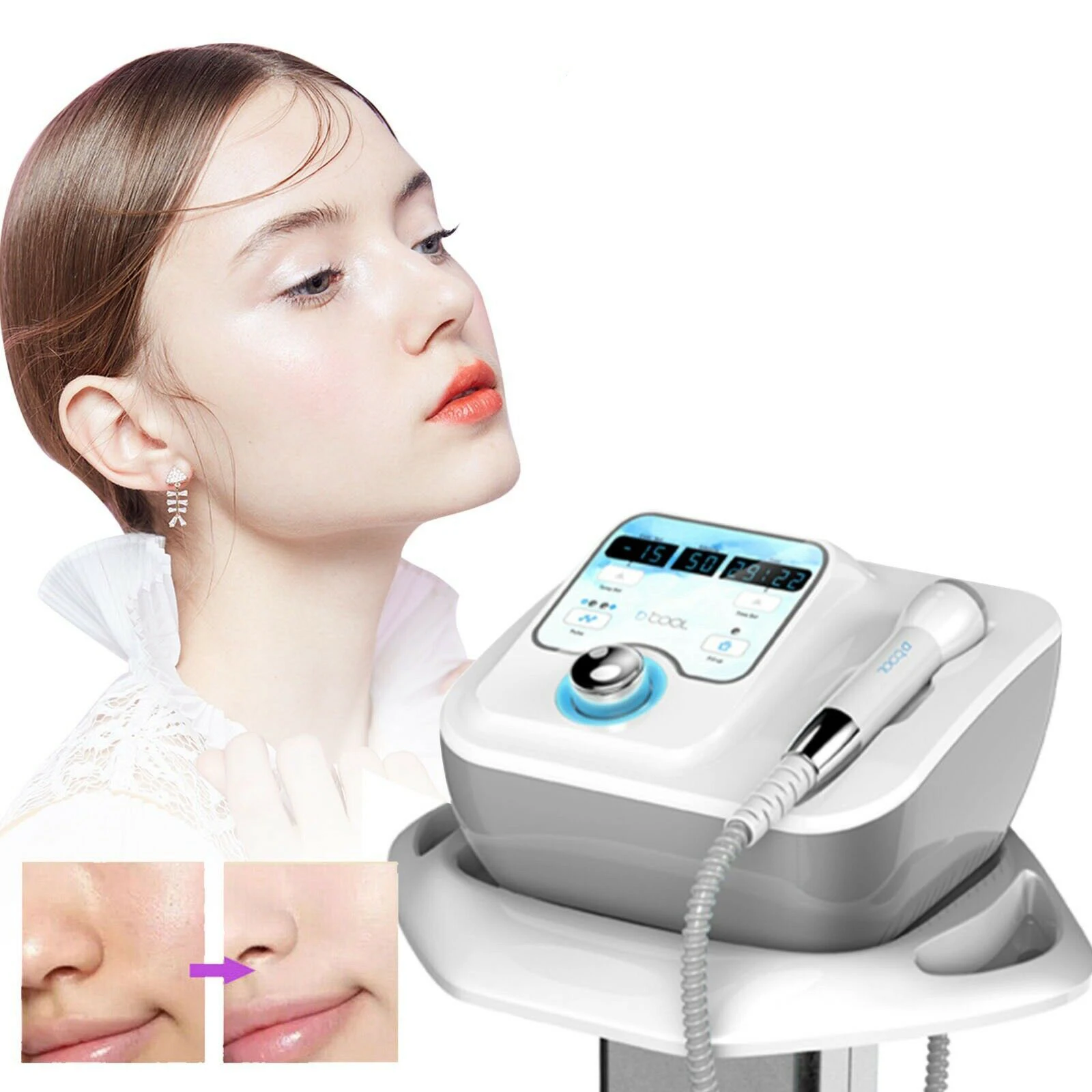 

Wholesale Sliming Portable Cool Hot EMS For Skin Tightening Anti Puffiness Facial Dcool Electroporation Mesotherapy Machine
