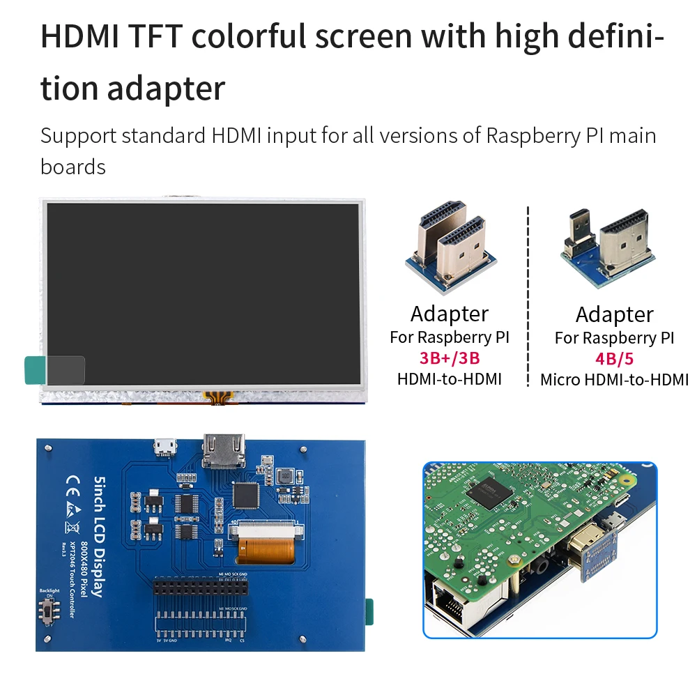Фото Студийный модуль с цветным экраном для Raspberry Pi A +/B +/2B/3B/3B +/4B/5/5B №2