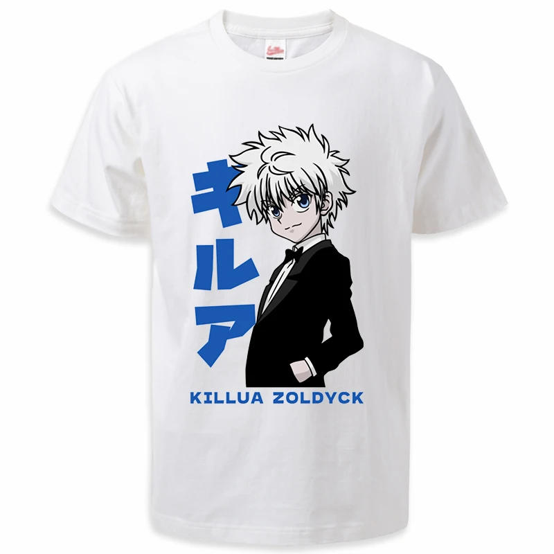 

Hunter X Hunter Anime Tshirt Men Summer 2022 Killua Zoldyck Hisoka Graphic Tee Shirt New Short Sleeve T Shirts Basic T-shirt