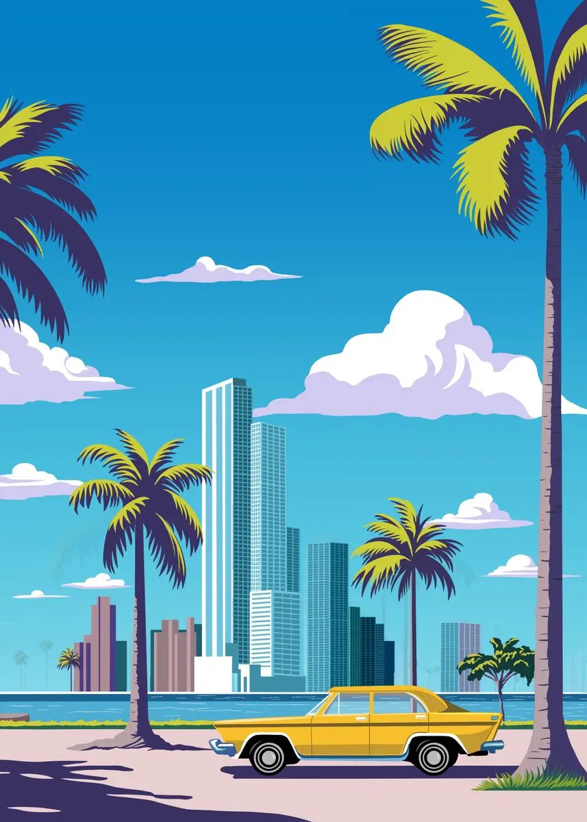 

Печать на холсте Hiroshi Nagai Vaporwave