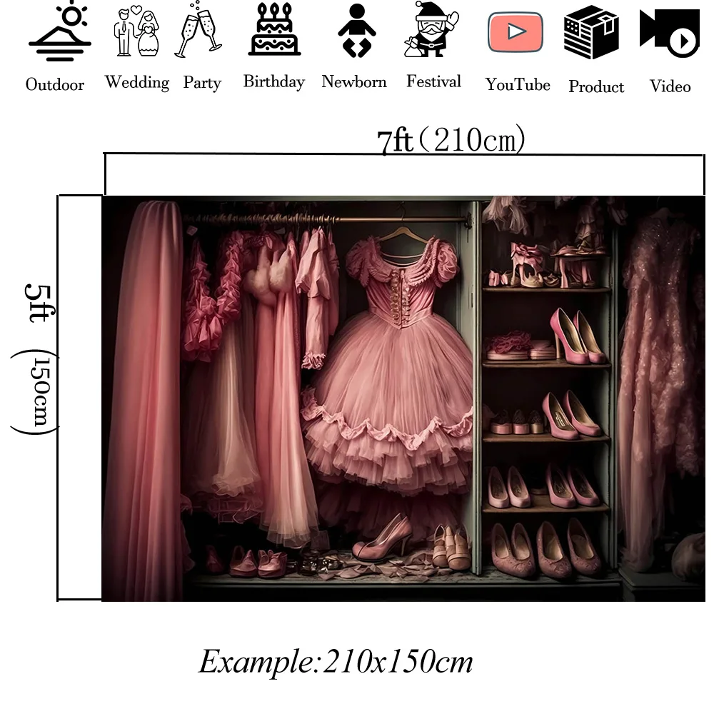 Фон для фотосъемки с принтом &quotДевушка&quot