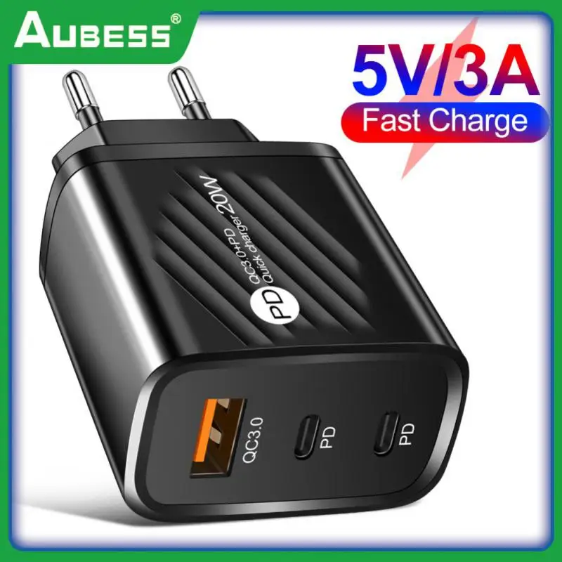 

Portable Power Adapter Mobile Wall Charger Quick Charge Usb C Charger Us Eu Uk Plug Type C Fast Usb Charger Phone Accessories