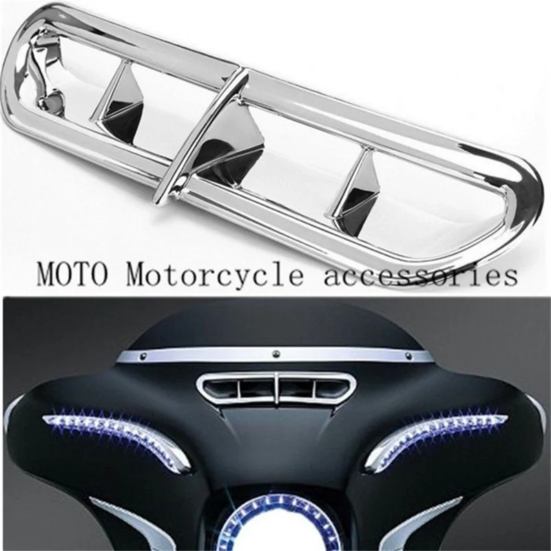

Motorcycle Front Plastic Fairing Vent Accent For Harley Touring & Trike 2014-2018 Outer Electra Street Glide Trike Glide Ultra
