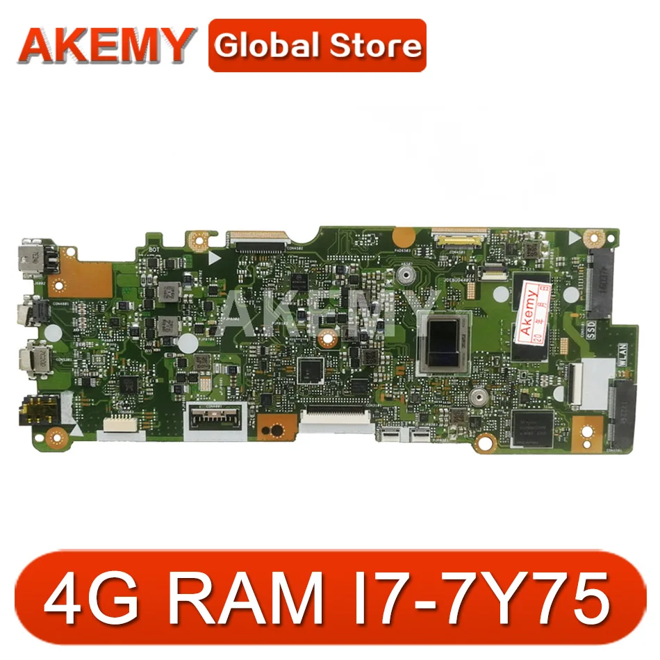 

Akemy 90NB0H20-R00120 Mainboard For ASUS VivoBook Flip 14 TP401CAE TP401CA TP401C Laotop Motherboard W/ 4G/I7-7Y75 128G-SSD