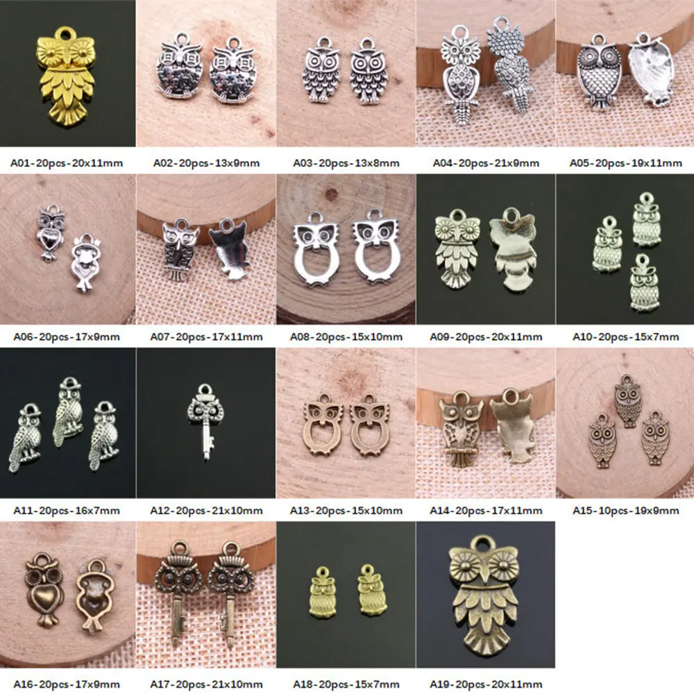 

New Arrival Little Owl Charms For Jewelry Making Gifts For Women