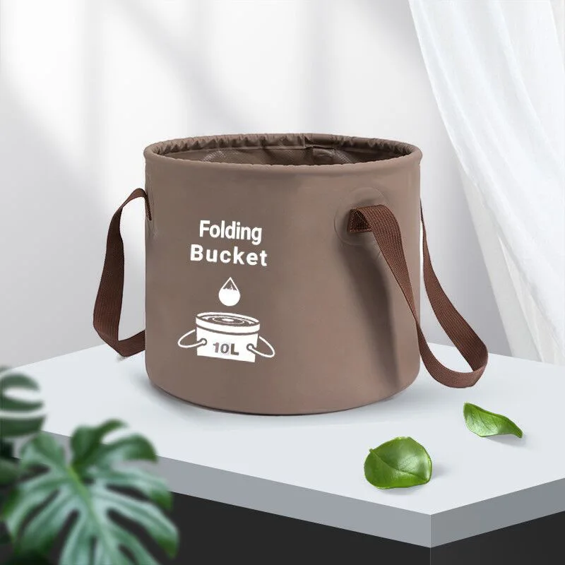 

10L/20L Travel Large-capacity Folding Water Bag Outdoor Portable Camping Picnic Fishing Bucket Pvc Multi-functional Water Bucket