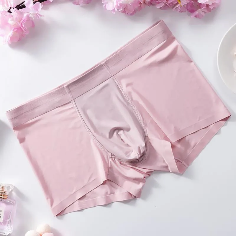New Ice Silk Couple Underwear Three-piece Lovers Pajamas Nightdress Homewear Nightgown Set Cute Lingerie Sexy Sleepwear Women