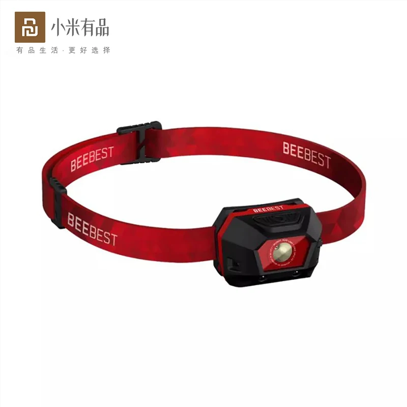 

Xiaomi LED Headlamp Head Mounted Flashlight Rechargeable Headlights Warning Light For Outdoor Camping Tourism Night Running