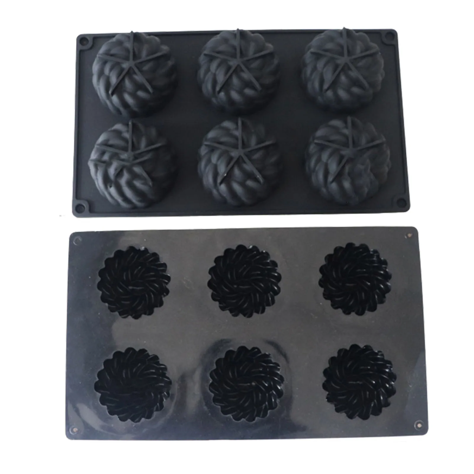 

3D Flower Silicone Baking Mold 6 Cavity Flower-Shaped Baking Tray 3D Flower Molds For Candy Chocolate Handmade Candle Soap Epoxy