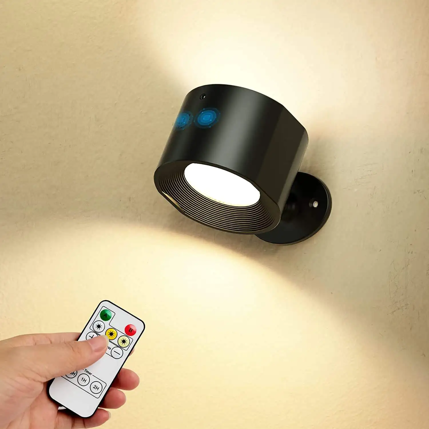 

Light Battery Cordless With Remote Charging & Touch Rechargeable Wireless Powered Sconces Wall Indoor Lamp Control Wall