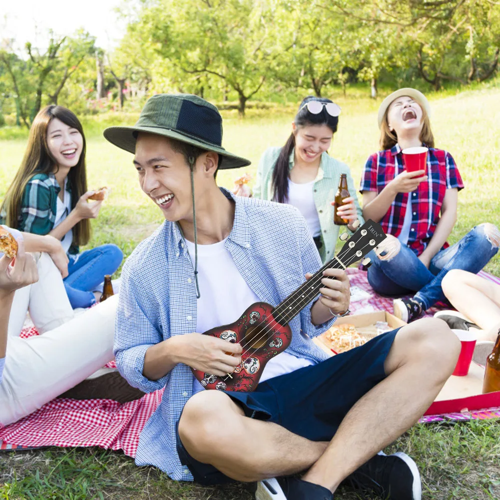 Укулеле сопрано из липы 21 дюйм гитара палисандра 4 струны бас-гитара подарок для