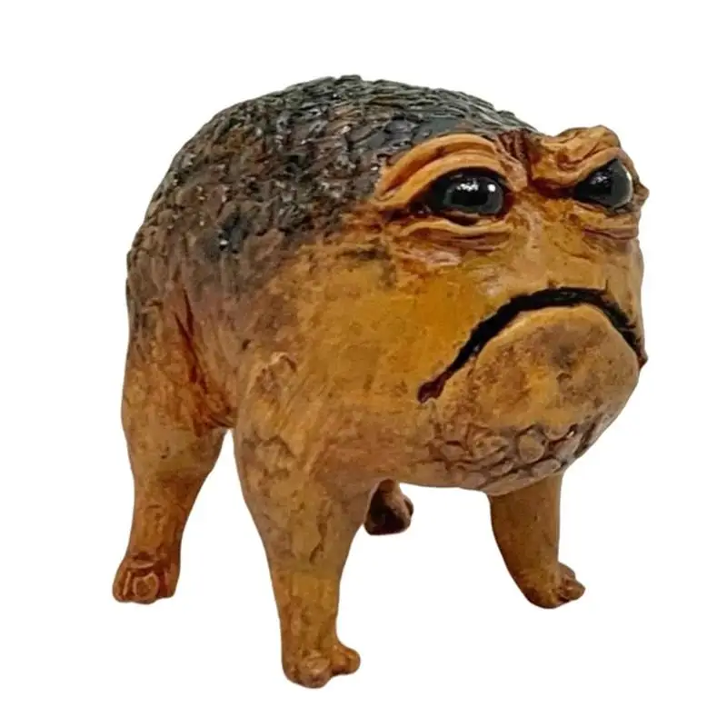 

Garden Statue Realistic Home Resin Frog Sculpture Portable Figurine For Patio Lawn Porch Flower Bed Desktop Ornament For