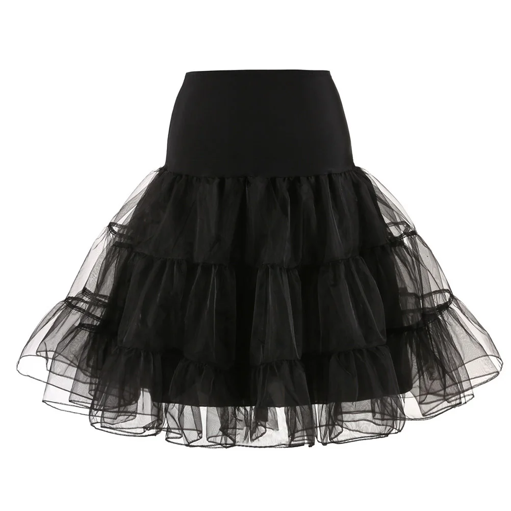 

50s Petticoat Skirts Tutu Crinoline Underskirt Rockabilly Dress Crinoline Underskirts Wedding Slips Black Size