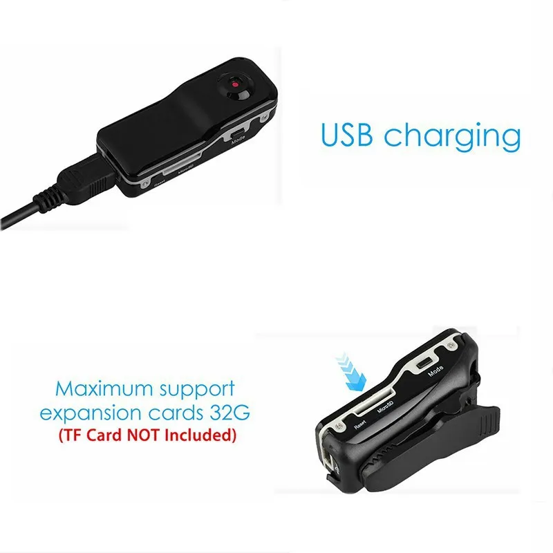 Портативная мини-камера MD80 цифровая видеокамера запись звука секретная