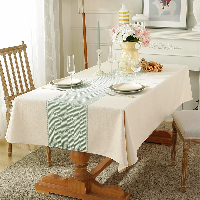 

Cotton linen tablecloth, washable, oil resistant, waterproof, and scald resistant, rectangular tablecloth