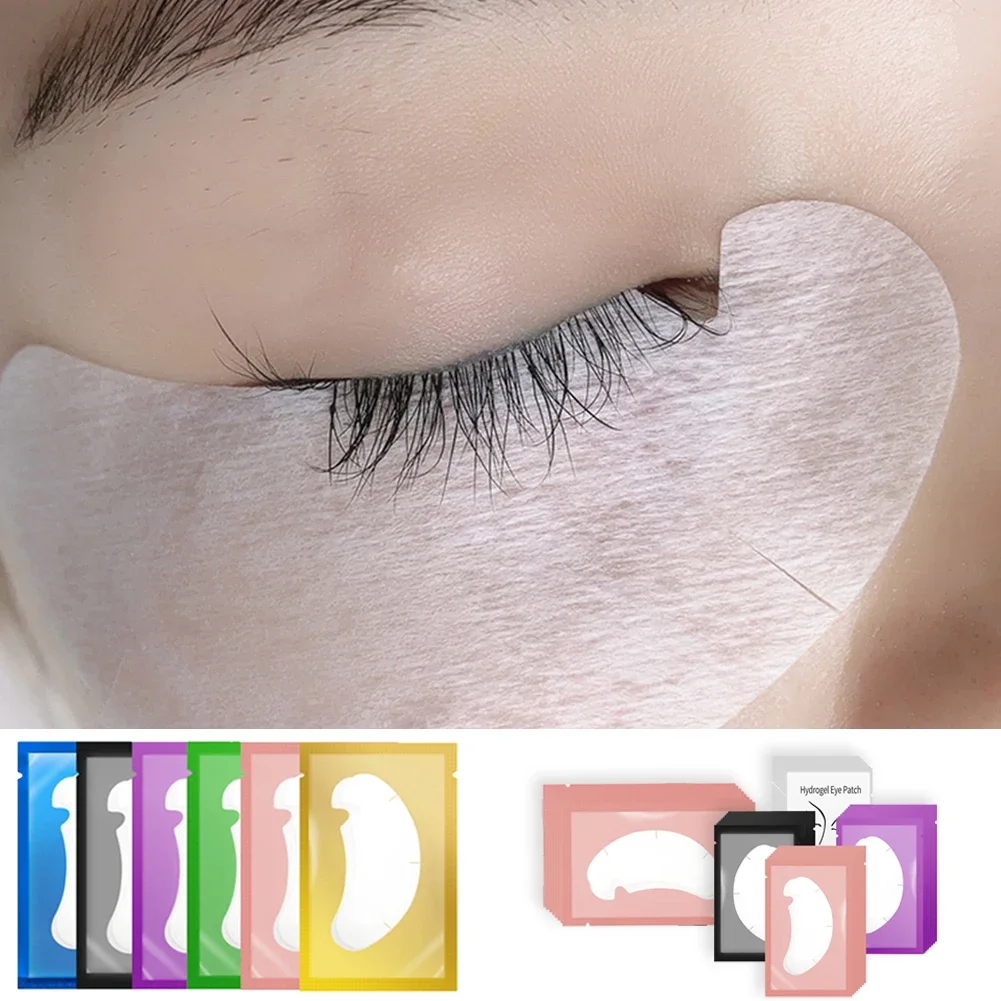 Патчи под глаза для наращивания ресниц 50 пар наклейки макияжа