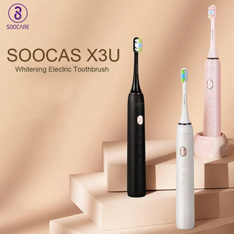 

SOOCAS X3U Sonic Electric Toothbrush IPX7 Waterproof Ultrasonic Automatic Tooth Brush USB Fast Rechargeable Teeth Whitening