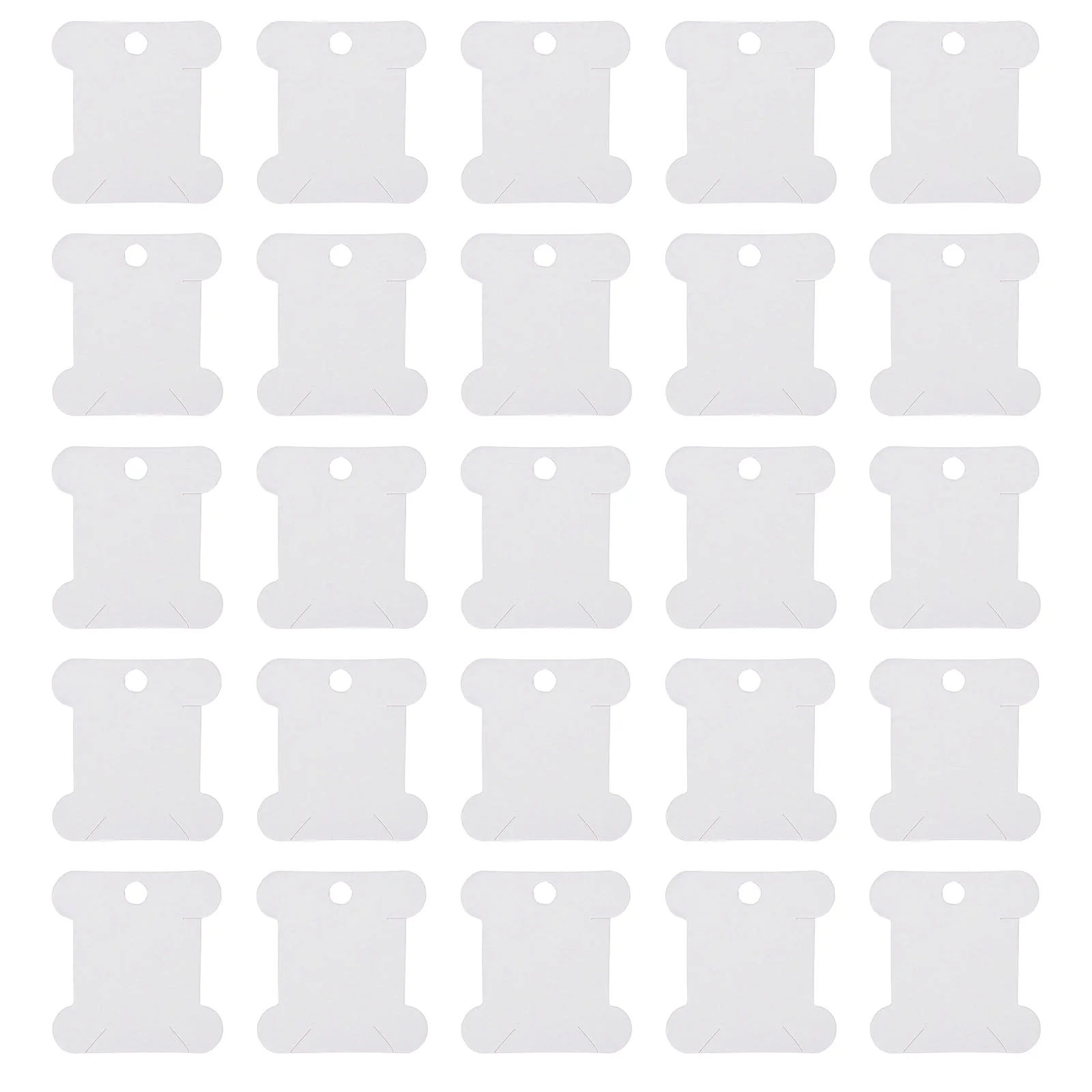 

Thread Bobbins Cross Organizer Craft Cotton Floss Embroidery Holder Winding Diy Board Winder Sewing Paper Plastic Threads White