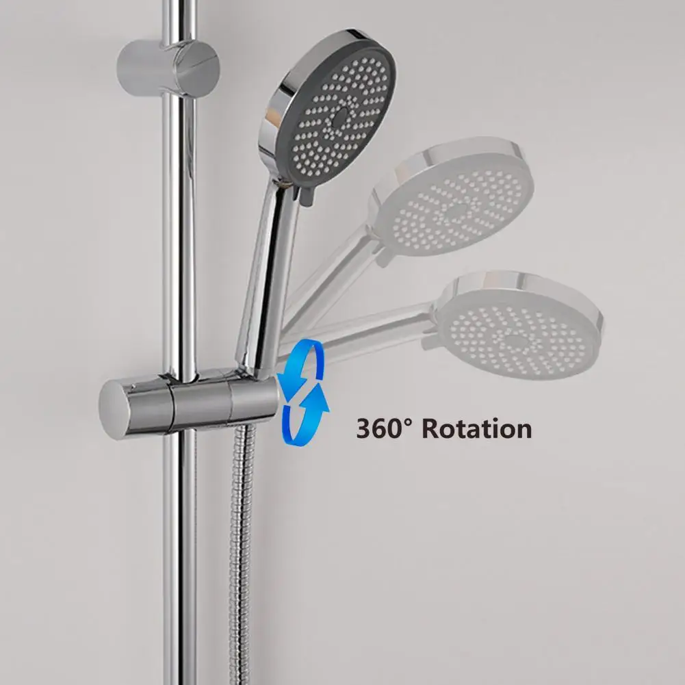 

Useful Shower Head Bracket Long Service Life Shower Sliding Sleeve Adjusting Height Shower Head Holder Lifter Anti-falling