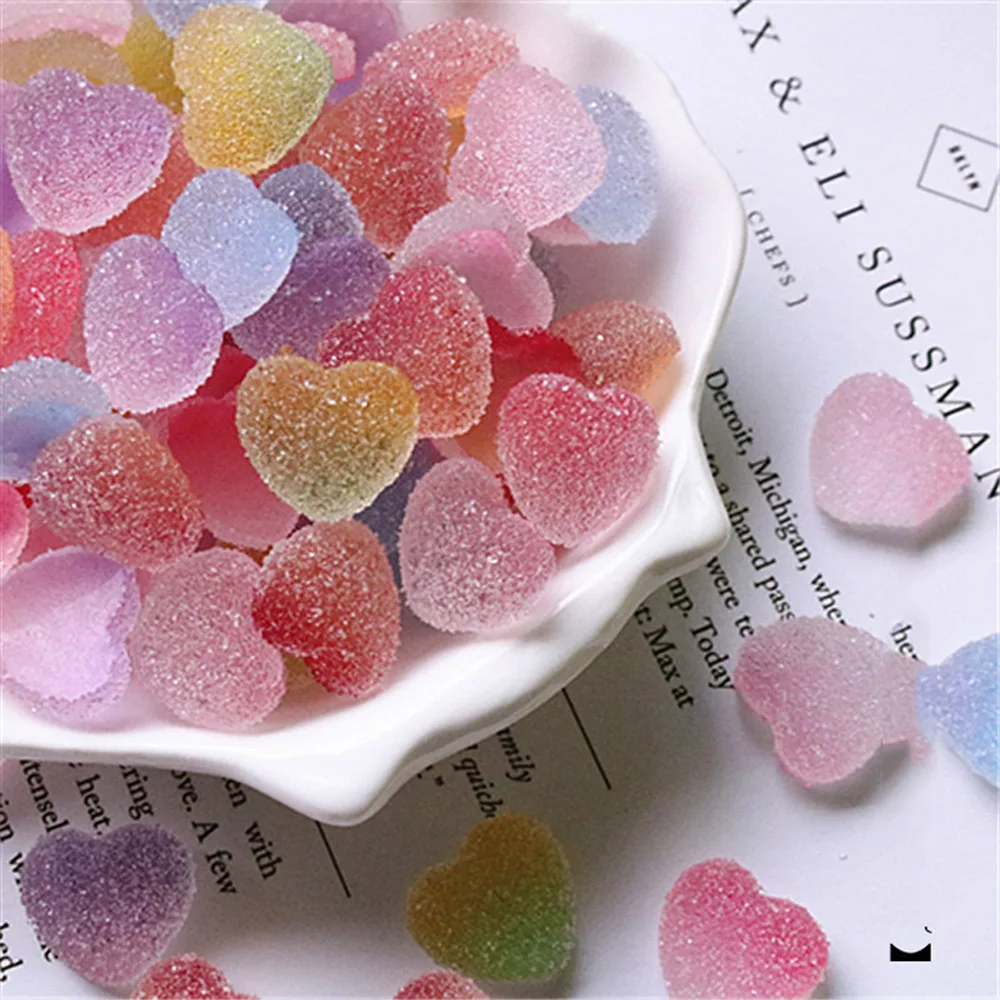

50Pcs Nail Art Star Shaped Resin Stones Jewelry Candy Cute Nail Art Design3D Charm For Nail Art Decoration UV Gel Gems(8/10/15mm